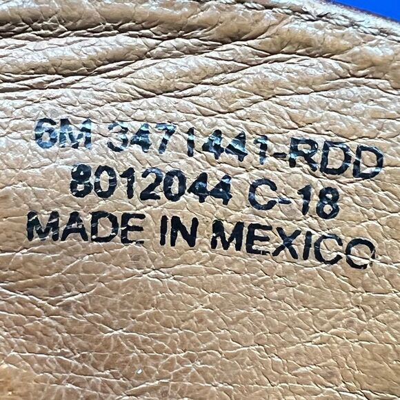 Frye Womens Nora Zip Short Leather Booties in Redwood Brown 6M - Picture 11 of 12